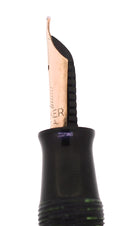 1942 PARKER VACUMATIC EMERALD PEARL SINGLE JEWEL FOUNTAIN PEN RESTORED OFFERED BY ANTIQUE DIGGER