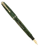 1942 PARKER VACUMATIC EMERALD PEARL SINGLE JEWEL FOUNTAIN PEN RESTORED OFFERED BY ANTIQUE DIGGER