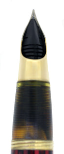 CIRCA 1942 SHEAFFER WHITE DOT CARMINE LIFETIME TRIUMPH NIB FOUNTAIN PEN RESTORED OFFERED BY ANTIQUE DIGGER