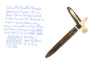 C1942 SHEAFFER GOLDEN BROWN TRIUMPH LIFETIME NIB FOUNTAIN PEN PLUNGER FILLER RESTORED OFFERED BY ANTIQUE DIGGER