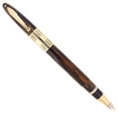 C1942 SHEAFFER GOLDEN BROWN TRIUMPH LIFETIME NIB FOUNTAIN PEN PLUNGER FILLER RESTORED OFFERED BY ANTIQUE DIGGER