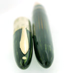 C1942 SHEAFFER TRIUMPH EMERALD PEARL LIFETIME FOUNTAIN PEN PLUNGER FILL RESTORED OFFERED BY ANTIQUE DIGGER