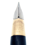 C1942 SHEAFFER TRIUMPH EMERALD PEARL LIFETIME FOUNTAIN PEN PLUNGER FILL RESTORED OFFERED BY ANTIQUE DIGGER