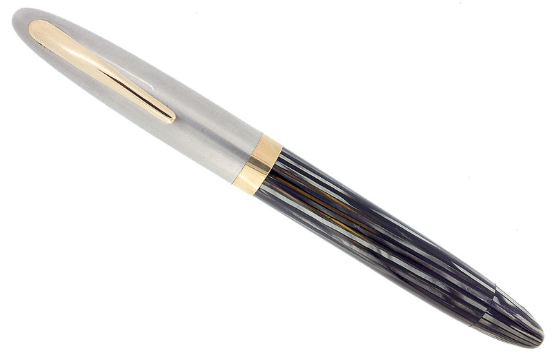 C1947 SHEAFFER TRIUMPH SENTINEL DELUXE PLUNGER FILL FOUNTAIN PEN RESTORED OFFERED BY ANTIUE DIGGER