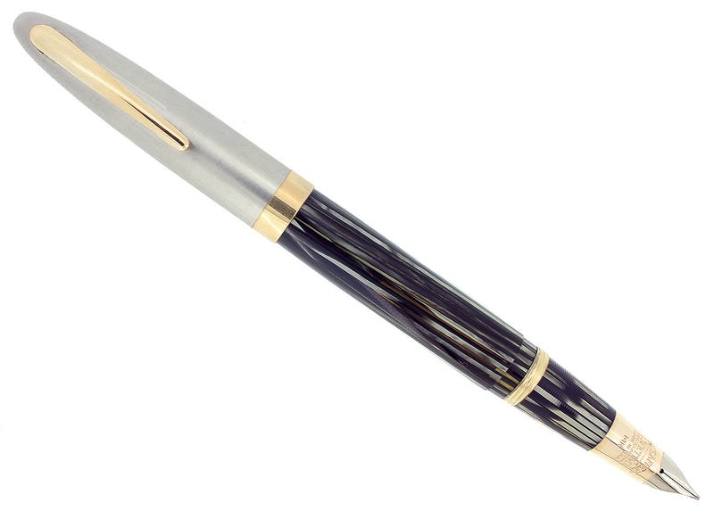 C1947 SHEAFFER TRIUMPH SENTINEL DELUXE PLUNGER FILL FOUNTAIN PEN RESTORED OFFERED BY ANTIUE DIGGER