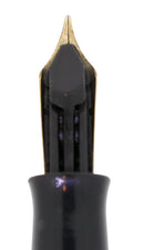 C1942 EVERSHARP SKYLINE RED GREEN CAP NAVY BLUE BARREL FOUNTAIN PEN RESTORED OFFERED BY ANTIQUE DIGGER