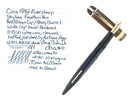 C1942 EVERSHARP SKYLINE RED GREEN CAP NAVY BLUE BARREL FOUNTAIN PEN RESTORED OFFERED BY ANTIQUE DIGGER
