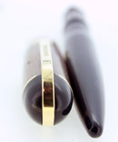 C1942 EVERSHARP SKYLINE RED GREEN CAP NAVY BLUE BARREL FOUNTAIN PEN RESTORED OFFERED BY ANTIQUE DIGGER