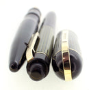 C1942 EVERSHARP SKYLINE GREEN BLUE CAP BLACK BARREL FOUNTAIN PEN PENCIL SET NEAR MINT OFFERED BY ANTIQUE DIGGER