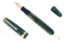 CIRCA 1942 PARKER EMERALD PEARL VACUMATIC MAJOR FOUNTAIN PEN RESTORED