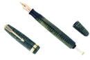 CIRCA 1942 PARKER EMERALD PEARL VACUMATIC MAJOR SIZE FOUNTAIN PEN RESTORED OFFERED BY ANTIQUE DIGGER