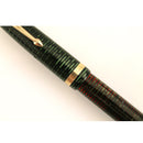 1943 PARKER EMERALD CELLULOID VACUMATIC DEBUTANTE FOUNTAIN PEN RESTORED