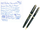 RESTORED 1943 PARKER AZURE PEARL VACUMATIC FOUNTAIN PEN SET IN ORIGINAL BOX OFFERED BY ANTIQUE DIGGER