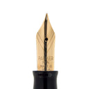 1943 PARKER STRIPED SENIOR DUOFOLD BLUE-GRAY FOUNTAIN PEN V NIB RESTORED OFFERED BY ANTIQUE DIGGER