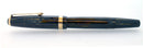 1943 PARKER STRIPED SENIOR DUOFOLD BLUE-GRAY FOUNTAIN PEN V NIB RESTORED OFFERED BY ANTIQUE DIGGER
