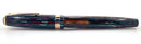 RESTORED 1943 PARKER DUOFOLD SENIOR DUSTY ROSE CELLULOID FOUNTAIN PEN V NIB OFFERED BY ANTIQUE DIGGER