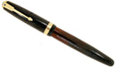 1943 PARKER VACUMATIC JET BLACK CELLULOID FOUNTAIN PEN WITH F to B NIB RESTORED OFFER BY ANTIQUE DIGGER
