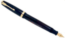 1943 PARKER VACUMATIC JET BLACK CELLULOID FOUNTAIN PEN WITH F to B NIB RESTORED OFFER BY ANTIQUE DIGGER