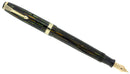1943 PARKER GREEN GOLD VACUFOLD VACUMATIC DUOFOLD FOUNTAIN PEN RESTORED SCARCE OFFERED BY ANTIQUE DIGGER