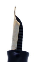 1943 PARKER SENIOR DUOFOLD STRIPED BLUE GRAY CELLULOID FOUNTAIN PEN RESTORED OFFERED BY ANTIQUE DIGGER