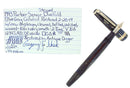 1943 PARKER SENIOR DUOFOLD STRIPED BLUE GRAY CELLULOID FOUNTAIN PEN RESTORED OFFERED BY ANTIQUE DIGGER