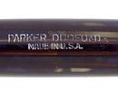 1943 PARKER SENIOR DUOFOLD STRIPED BLUE GRAY CELLULOID FOUNTAIN PEN RESTORED OFFERED BY ANTIQUE DIGGER