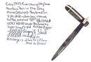 C1943 EVERSHARP SKYLINE GRAY MOIRE CELLULOID FOUNTAIN PEN RESTORED SMOOTH NIB OFFERED BY ANTIQUE DIGGER