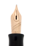 C1943 EVERSHARP SKYLINE GRAY MOIRE CELLULOID FOUNTAIN PEN RESTORED SMOOTH NIB OFFERED BY ANTIQUE DIGGER