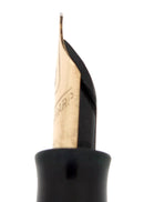 C1943 EVERSHARP SKYLINE GRAY MOIRE CELLULOID FOUNTAIN PEN RESTORED SMOOTH NIB OFFERED BY ANTIQUE DIGGER