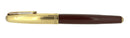 RESTORED 1944 PARKER 51 DOUBLE JEWEL WITH 1/10 16K GOLD FILLED CAP FOUNTAIN PEN IN CORDOVAN BROWN OFFERED BY ANTIQUE DIGGER