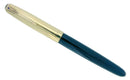 1944 PARKER 51 CEDAR BLUE VACUMATIC FOUNTAIN PEN MEDIUM NIB RESTORED OFFERED BY ANTIQUE DIGGER