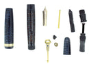 1944 PARKER BLUE AZURE PEARL VACUMATIC MAJOR FOUNTAIN PEN RESTORED OFFERED BY ANTIQUE DIGGER