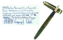1944 PARKER EMERALD PEARL VACUMATIC MAJOR FOUNTAIN PEN F-BB FLEX NIB RESTORED OFFERED BY ANTIQUE DIGGER