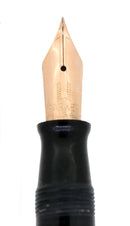 1944 PARKER VACUMATIC MAJOR AZURE BLUE PEARL FOUNTAIN PEN RESTORED OFFERED BY ANTIQUE DIGGER