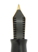 RESTORED 1945 PARKER SENIOR DUOFOLD GREEN GOLD CELLULOID FOUNTAIN PEN V NIB RESTORED OFFERED BY ANTIQUE DIGGER