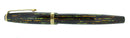 RESTORED 1945 PARKER SENIOR DUOFOLD GREEN GOLD CELLULOID FOUNTAIN PEN V NIB RESTORED OFFERED BY ANTIQUE DIGGER