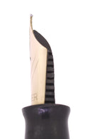 1944 PARKER STRIPED DUOFOLD SENIOR DUSTY ROSE BLUE DIAMOND FOUNTAIN PEN RESTORED OFFERED BY ANTIQUE DIGGER