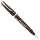1944 PARKER STRIPED DUOFOLD SENIOR DUSTY ROSE BLUE DIAMOND FOUNTAIN PEN RESTORED OFFERED BY ANTIQUE DIGGER
