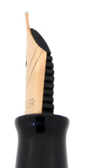 1944 PARKER BLUE GRAY STRIPED DUOFOLD SENIOR BLUE DIAMOND FOUNTAIN PEN RESTORED OFFERED BY ANTIQUE DIGGER