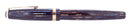1944 PARKER BLUE GRAY STRIPED DUOFOLD SENIOR BLUE DIAMOND FOUNTAIN PEN RESTORED OFFERED BY ANTIQUE DIGGER