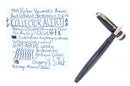 1944 PARKER VACUMATIC AZURE PEARL DOUBLE IMPRINT ERROR FOUNTAIN PEN RESTORED OFFERED BY ANTIQUE DIGGER