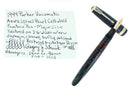 1944 PARKER AZURE PEARL VACUMATIC MAJOR FOUNTAIN PEN RESTORED OFFERED BY ANTIQUE DIGGER