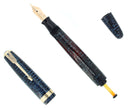 1944 PARKER AZURE PEARL VACUMATIC MAJOR FOUNTAIN PEN RESTORED OFFERED BY ANTIQUE DIGGER