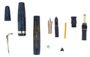1944 PARKER MAJOR VACUMATIC AZURE BLUE PEARL FOUNTAIN PEN RESTORED
