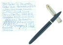 RESTORED 1944 PARKER 51 CEDAR BLUE VACUMATIC FOUNTAIN PEN STERLING CAP RESTORED OFFERED BY ANTIQUE DIGGER