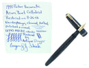 1944 PARKER AZURE PEARL VACUMATIC FOUNTAIN PEN GORGEOUS COLOR RESTORED OFFERED BY ANTIQUE DIGGER