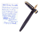 1945 PARKER AZURE PEARL VACUMATIC MAJOR FOUNTAIN PEN GORGEOUS COLOR RESTORED OFFERED BY ANTIQUE DIGGER