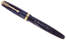 1945 PARKER AZURE PEARL VACUMATIC MAJOR FOUNTAIN PEN GORGEOUS COLOR RESTORED OFFERED BY ANTIQUE DIGGER