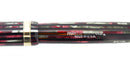 1945 PARKER STRIPED SENIOR DUOFOLD DUSTY ROSE CELLULOID FOUNTAIN PEN IN RESTORED CONDITION OFFERED BY ANTIQUE DIGGER