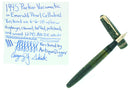 1945 PARKER EMERALD PEARL VACUMATIC FOUNTAIN PEN RESTORED GORGEOUS COLOR OFFERED BY ANTIQUE DIGGER